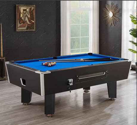 Elite Kickback | Coin-Operated Pool Table – Commercial Billiards with Auto Ball Return for Clubs