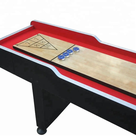 Elite Kickback | Premium Shuffleboard Table – Solid Build with Polycoated Surface, EVA Bumpers & Full Accessories