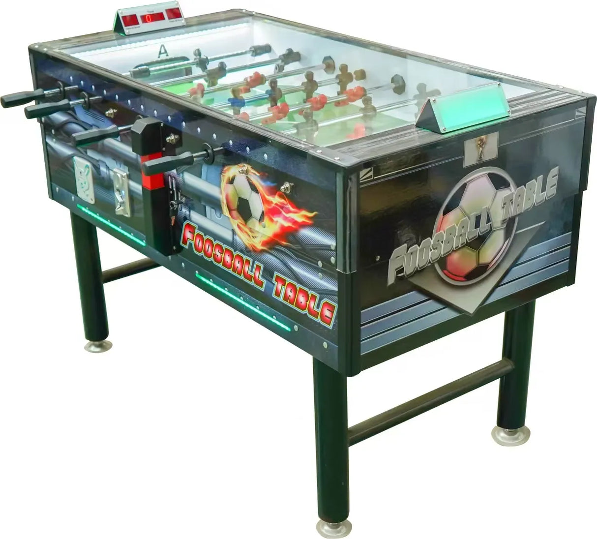 Elite Kickback | Electronic Foosball Arcade Cabinet – Soccer Sports Table Machine
