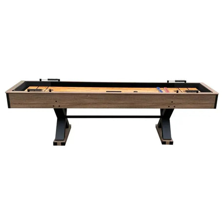 Elite Kickback | Solid Wood 2-in-1 Shuffleboard & Curling Table Game